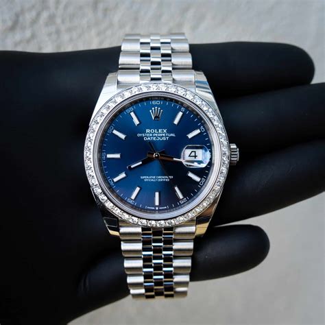 rolex oyster perpetual blue diamond|rolex datejust 41mm diamond bezel.